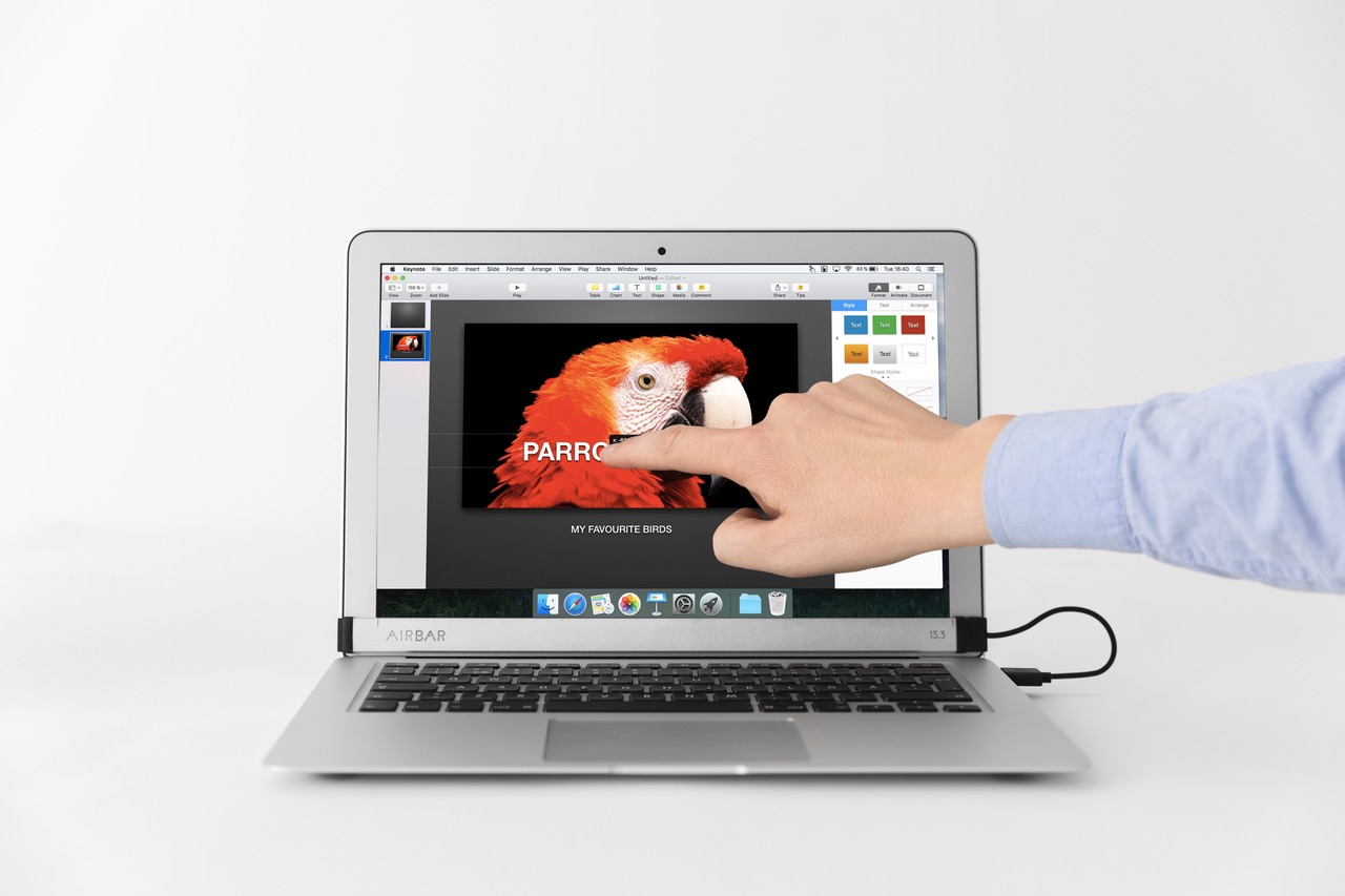 NEONODE AirBar, Apple, MacBook Air 13.3 Zoll, Weiß