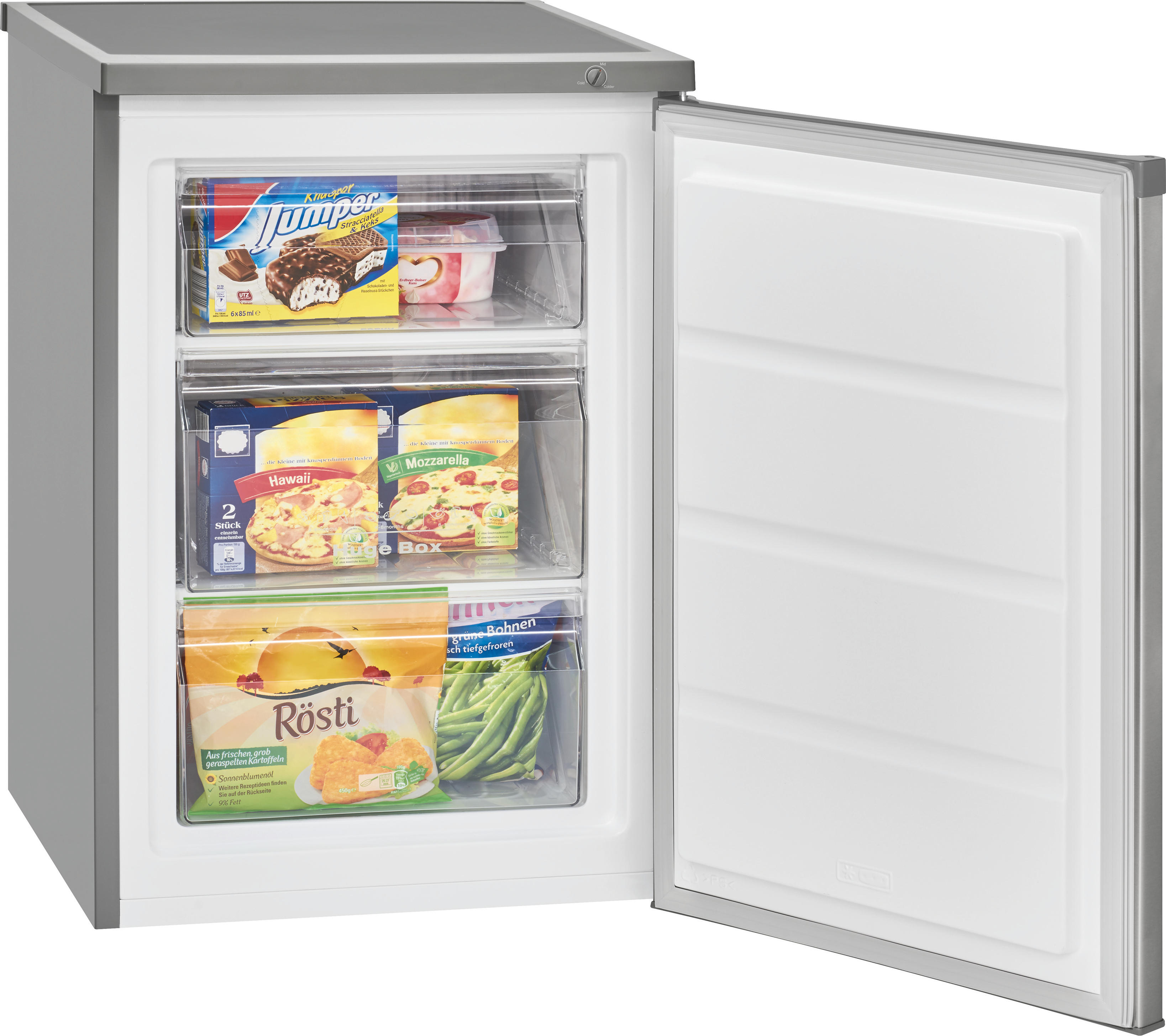 BOMANN GS 2186 Gefrierschrank (E, 85 l, 845 mm hoch, Edelstahl)