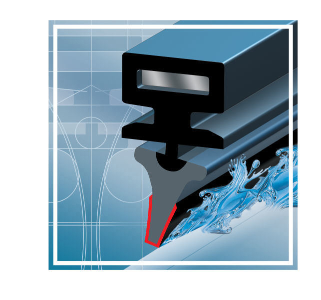 BOSCH WBA HECK KSN H380 Single Scheibenwischer, Schwarz