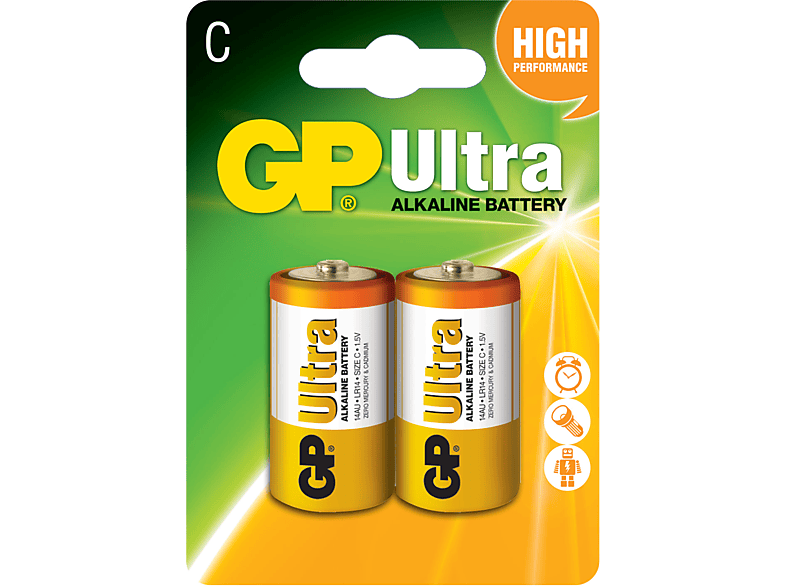 Gp 2X Ultra Alkalin C Boy Orta Pil
