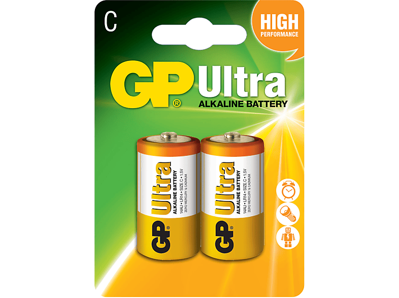 GP 2X Ultra Alkalin C Boy Orta Pil