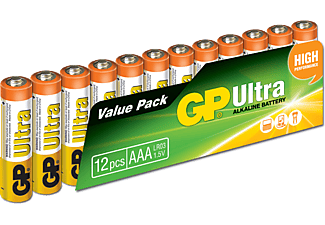 GP Ultra Alkalin 12x AAA İnce Kalem Pil