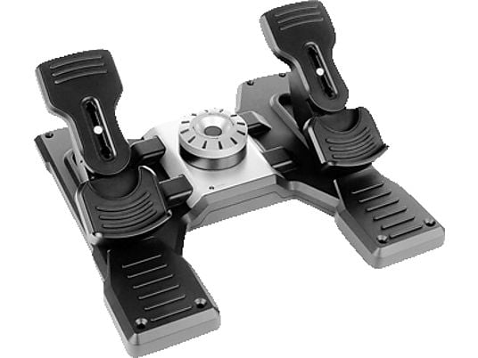 LOGITECH G Pro Flight Rudder Pedals - Pedaliera per simulatori (Nero)