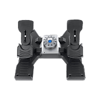 Logitech G Saitek Pro Flight Rudder Pedals - Pédales Direction Simulateur Vol PC