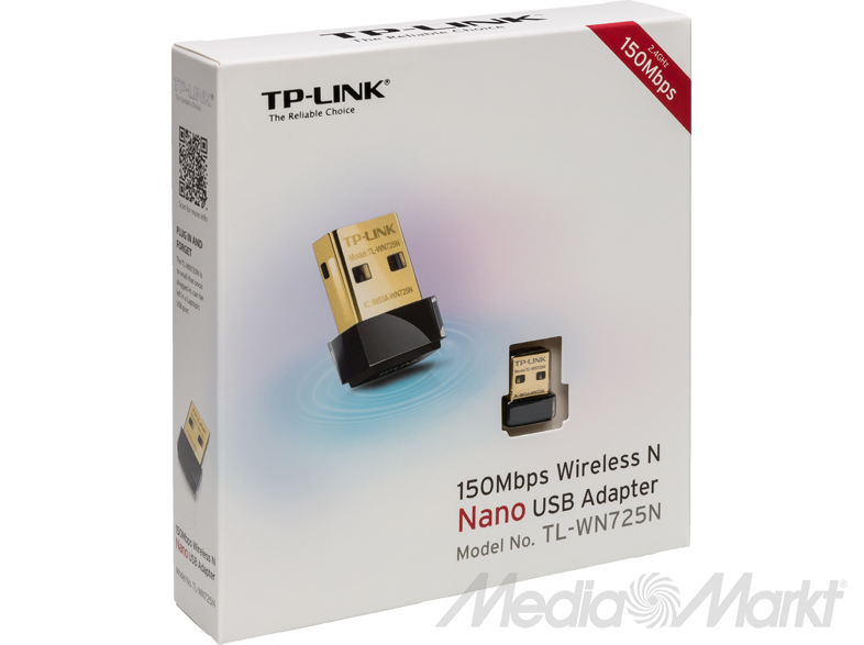 TP-Link vezeték nélküli USB adapter doboz. Van egy kis adapter, és egy nagyobb doboz szöveggel és logókkal.