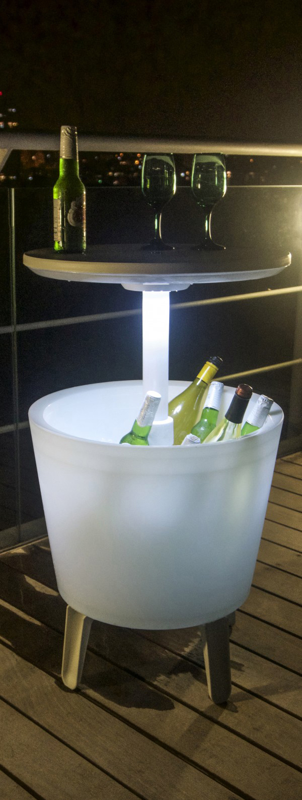 TEPRO Illuminated Cool Bar  Cool Bar (30 l, Weiß/Transparent)