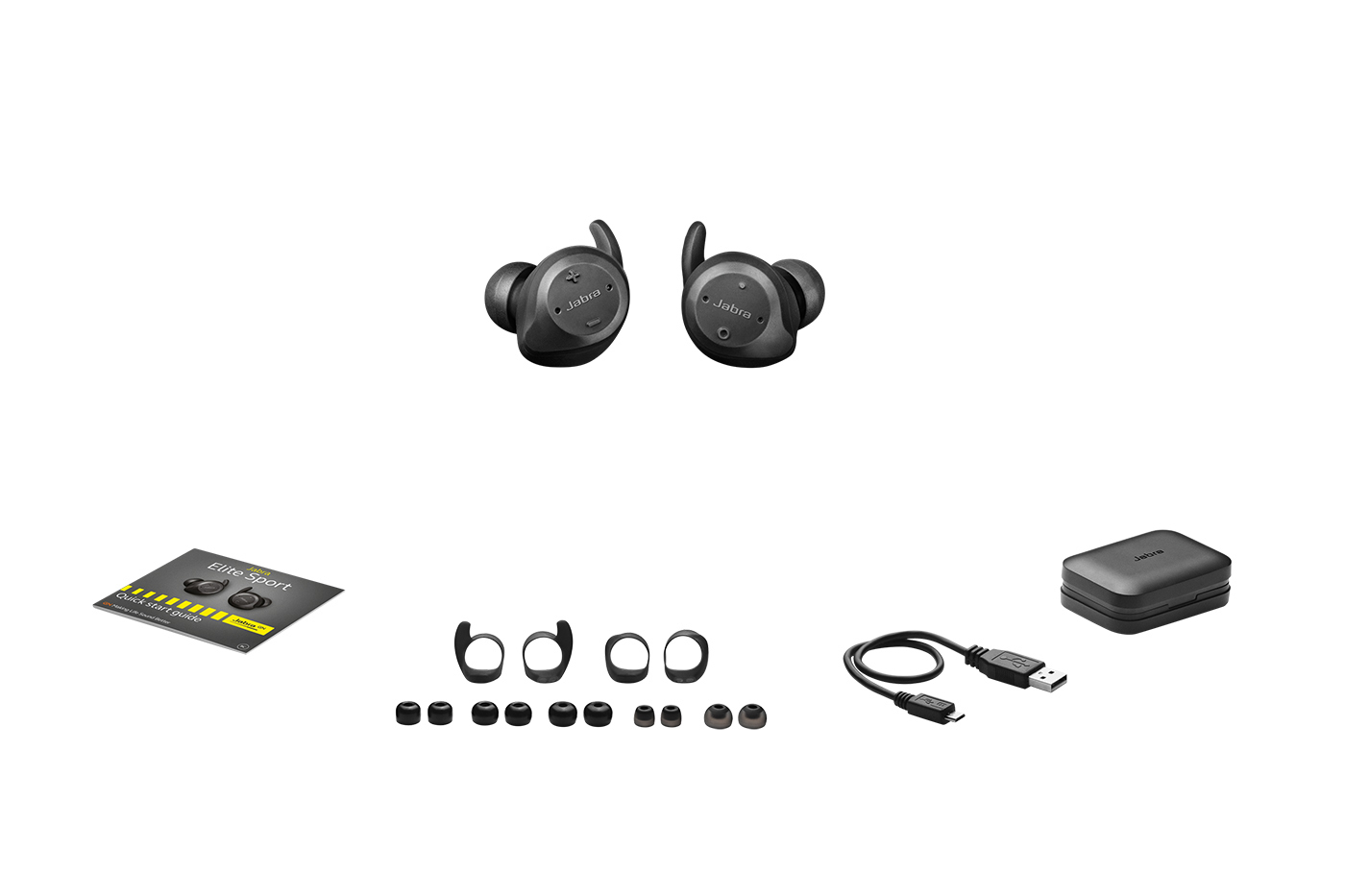 JABRA Elite Sport, In-ear Kopfhörer Bluetooth Schwarz
