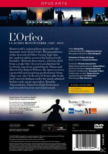 VARIOUS - L'Orfeo  - (DVD)