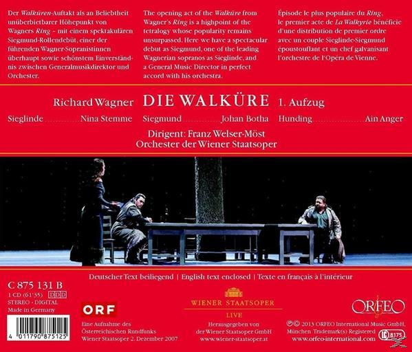 Orchester Der Wiener Staatsoper - Walküre,1 Aufzug  - (CD)