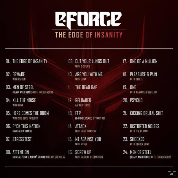 E-force - The Edge Of Insanity  - (CD)