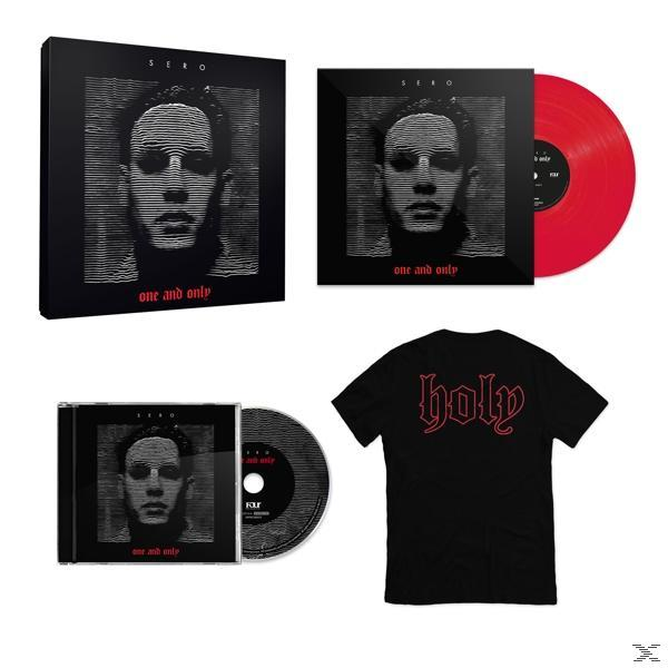 Serö Album und Merchandise-Set. Enthält eine CD, Vinyl und ein schwarzes T-Shirt.