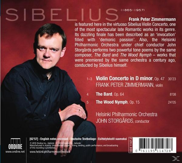 CD-Cover von Sibelius mit einem Mann im Vordergrund.