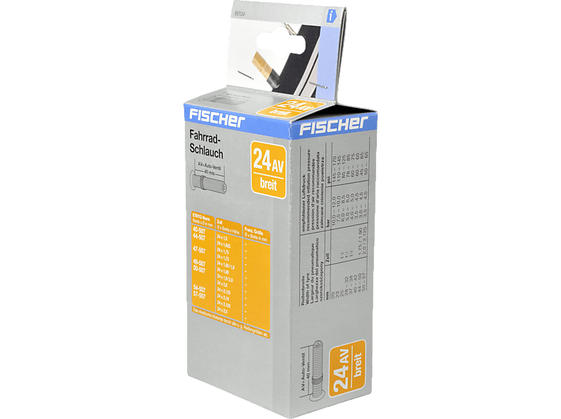 FISCHER 85134 24" Breit AV Fahrradschlauch