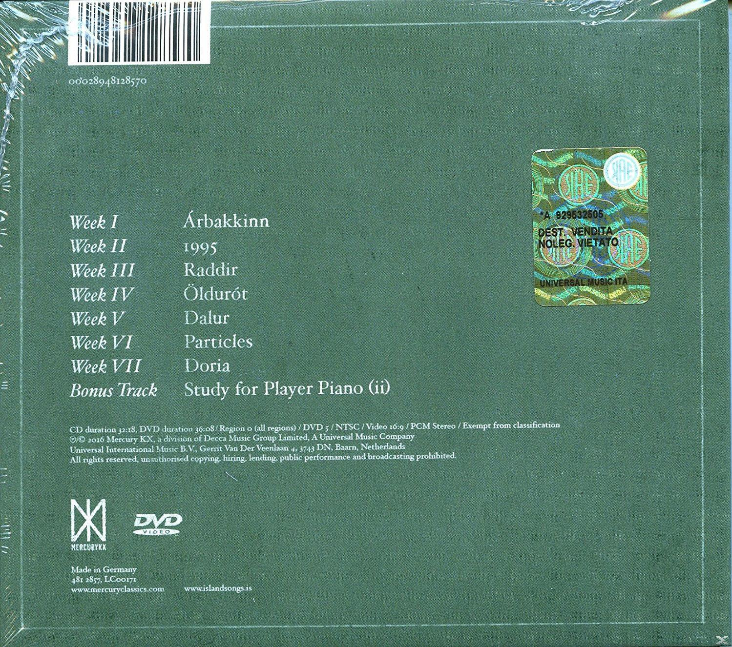 Rückseite eines CD-Case mit einer Liste von Titeln und Text.
