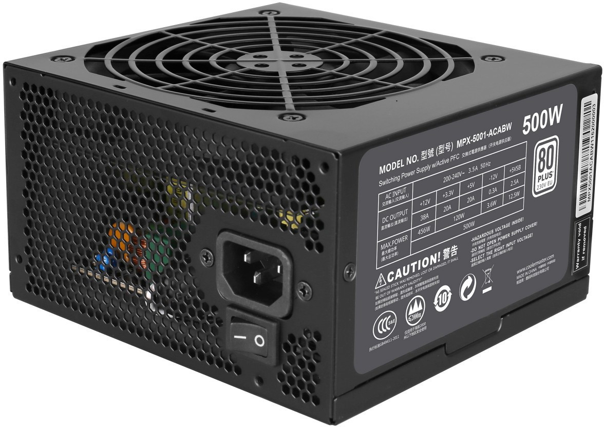 COOLER MASTER MasterWatt Lite 500W PC-Netzteil 500 Watt