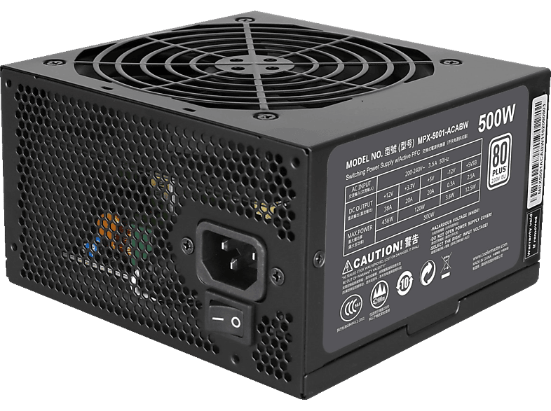COOLER MASTER MasterWatt Lite 500W 500 Watt Modulare Netzteile MediaMarkt