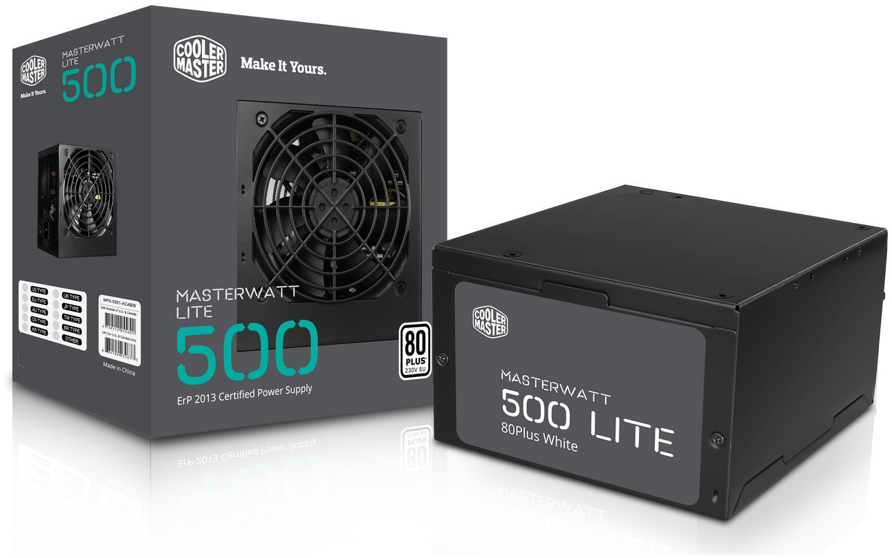 COOLER MASTER MasterWatt Lite 500W PC-Netzteil 500 Watt