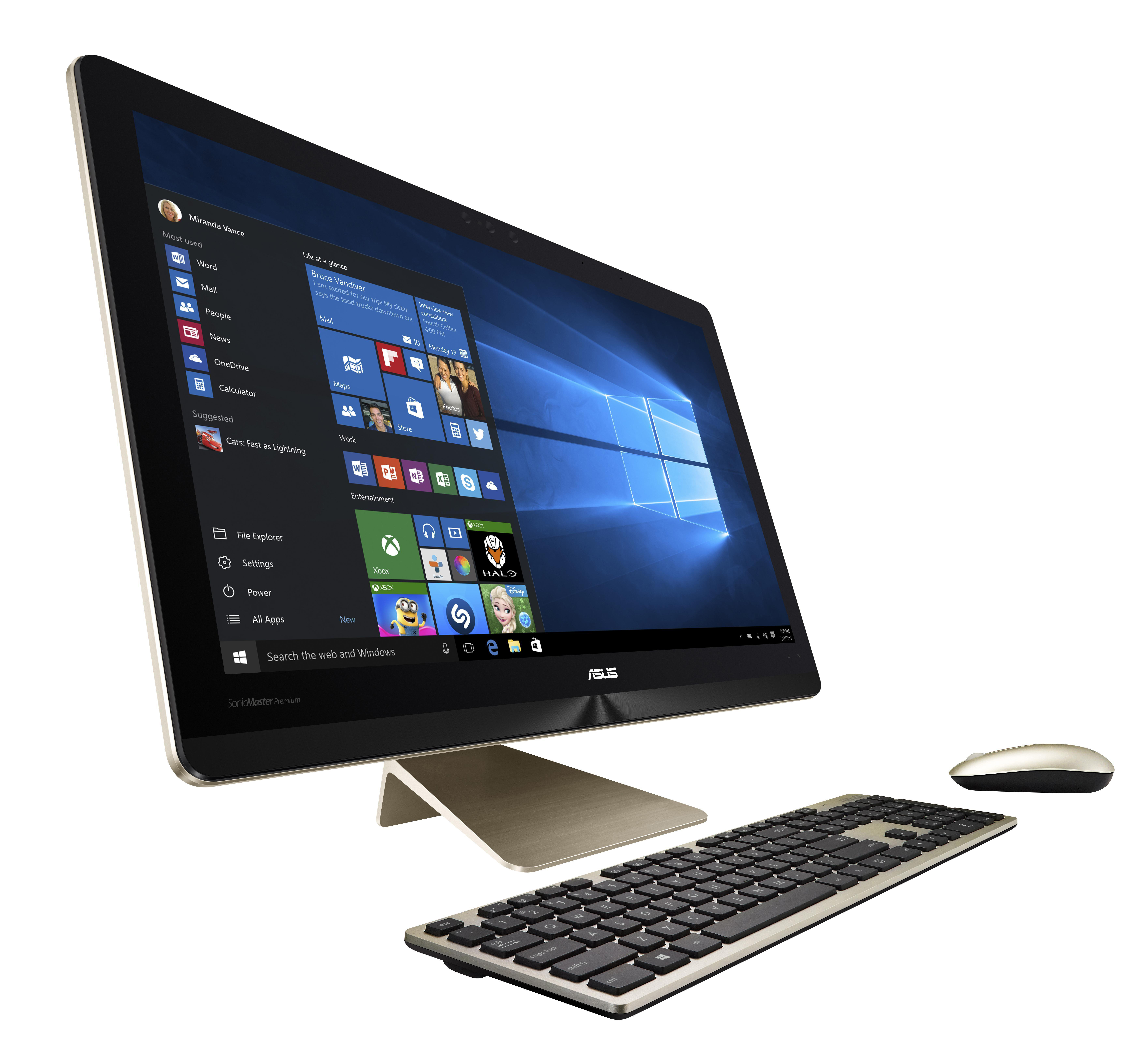 ASUS Zen AiO Pro - 23,8 Zoll - Intel® Core™ i5 i5-7400T - 16 GB - 1 TB - NVIDIA GeForce® GTX 1050 - Windows 10 Home (64 Bit)
