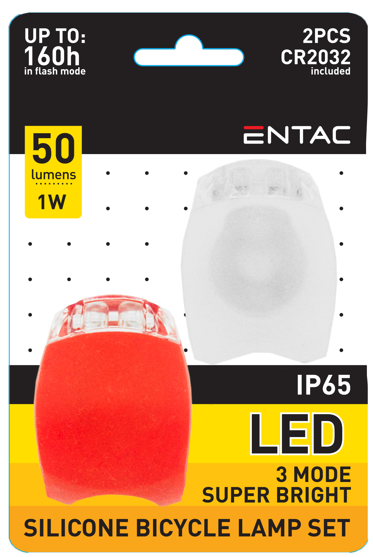 ENTAC EBL-TWIN-PL Biciklilámpa szett