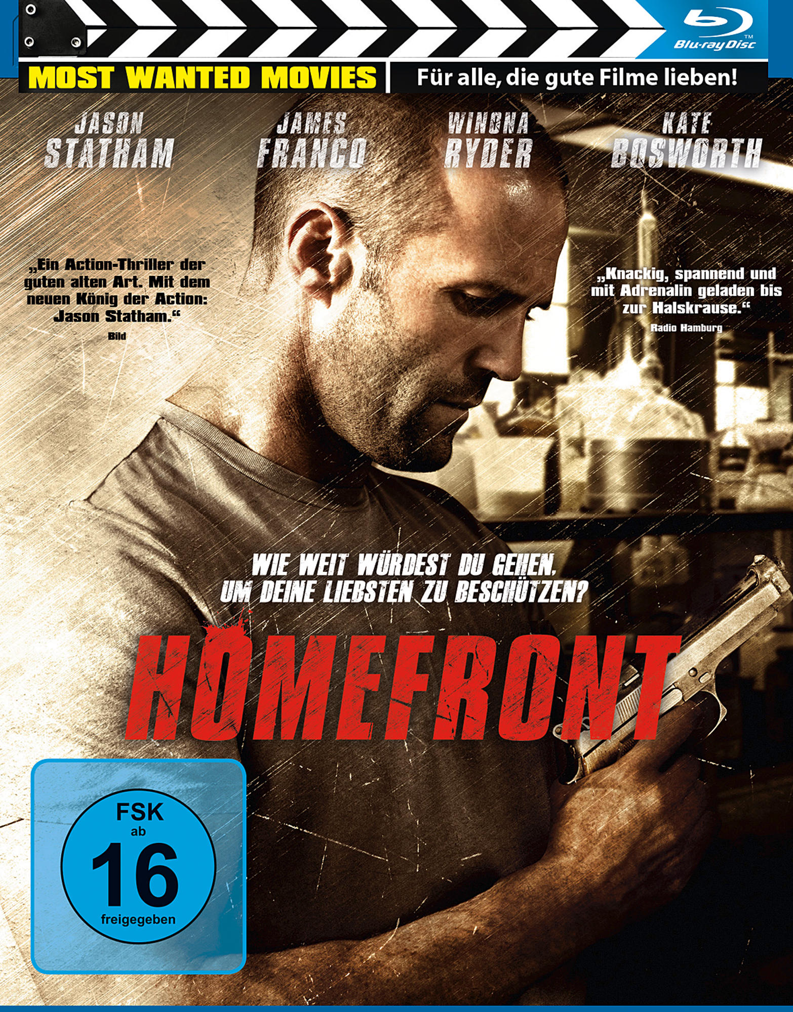 DVD-Cover mit Jason Statham, der eine Waffe hält, Filmtitel unten.