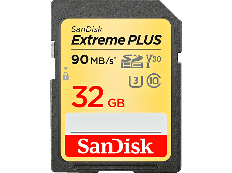 SANDISK Geheugenkaart Extreme Plus SDHC 32 GB V30 U3 (173364)