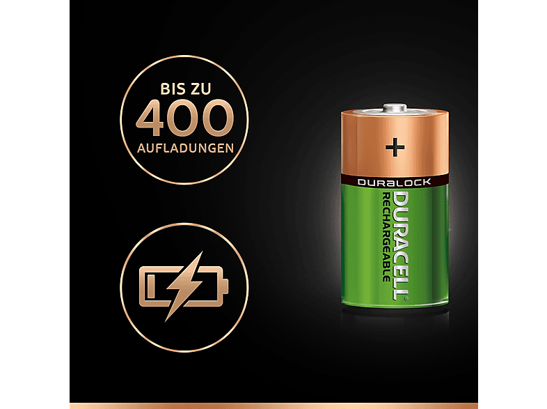 Duracell D Recharge Ultra Batterien 3000 mAh, 2er Pack; Akkus — Foto 3 von 5