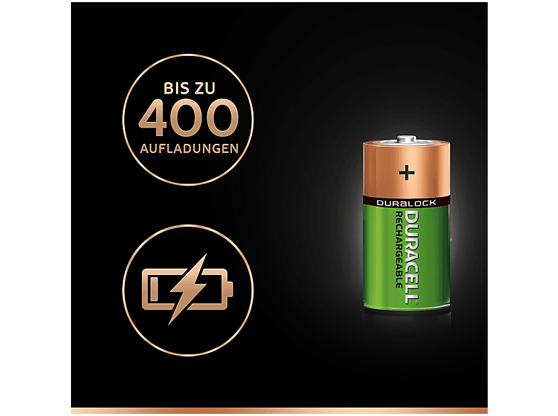 Duracell C Recharge Ultra Batterien 3000 mAh, 2er Pack; Akkus — Foto 3 von 5