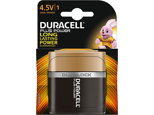DURACELL Plus Power Alkaline 4,5 V Batterien, Einzelpackung (3LR12/MN1203)