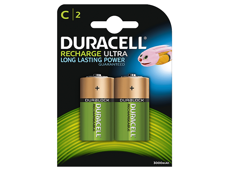 Duracell C Recharge Ultra Batterien 3000 mAh, 2er Pack; Akkus