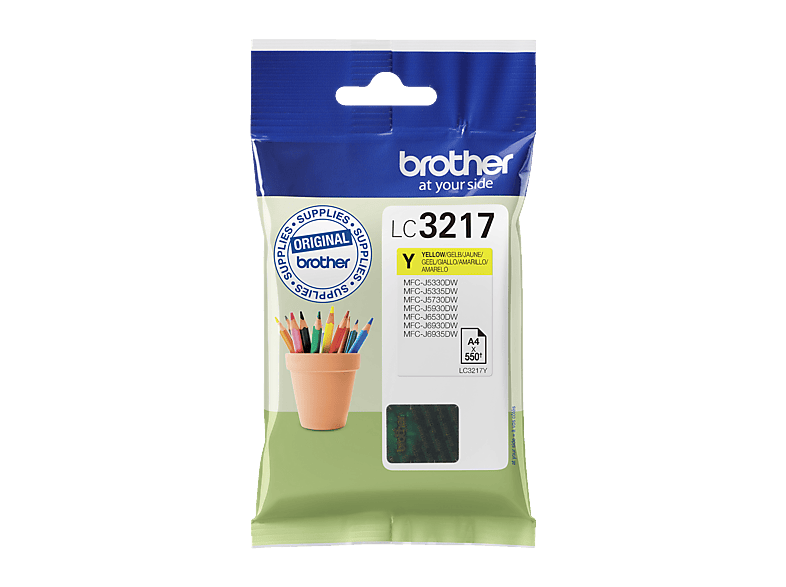 BROTHER LC-3217Y - Tintenpatrone (Gelb)