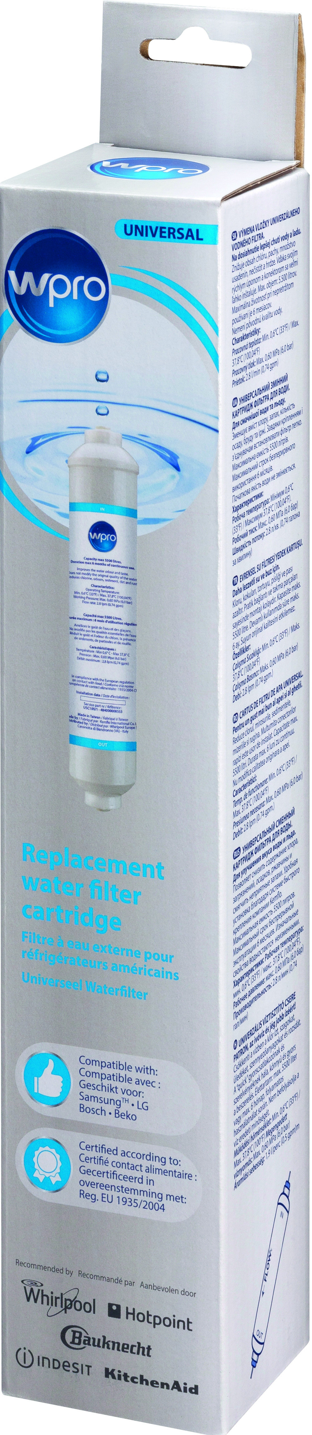 Boîte de cartouches de filtre à eau de remplacement Wpro.