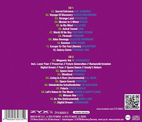 Album-Rückseite mit Trackliste, Text und ZYX Music-Logo.