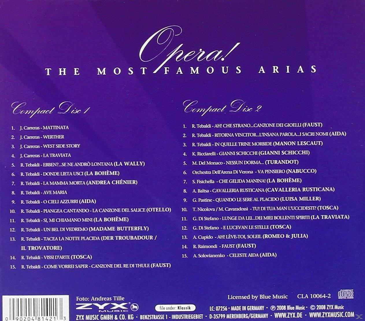 VARIOUS - Opera! The Most Famous Arias  - (CD)