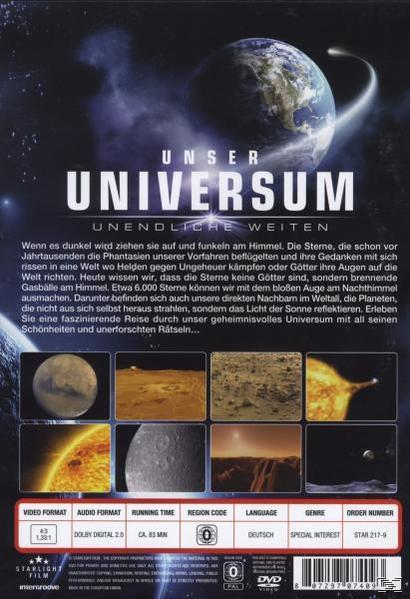 Unser Universum-Unendliche Weiten DVD