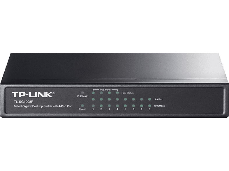 Tp Link Desktop Switch Met 8 Gigabit-poorten (4 Poe-poorten) (tl-sg1008p)