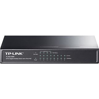TP LINK Desktop switch met 8 Gigabit-poorten (4 PoE-poorten) (TL-SG1008P)
