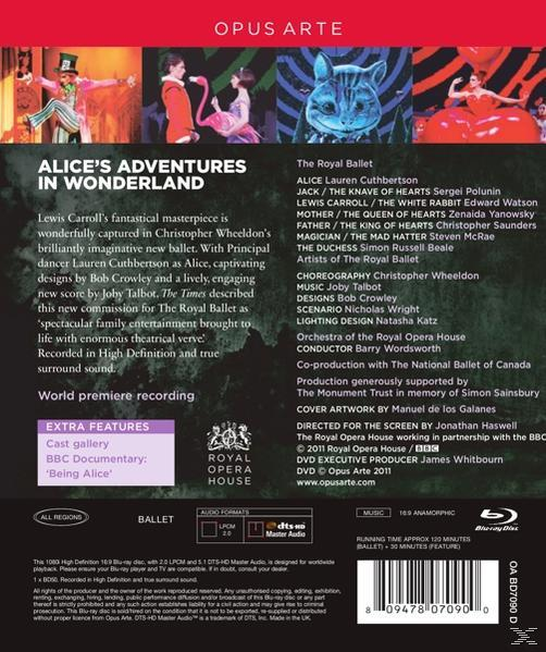 Wordsworth/Royal Ballet - Alice's Adventures In Wonderland  - (Blu-ray)