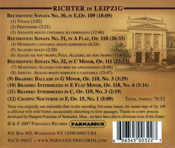 Sviatoslav Richter - Richter In Leipzig  - (CD)