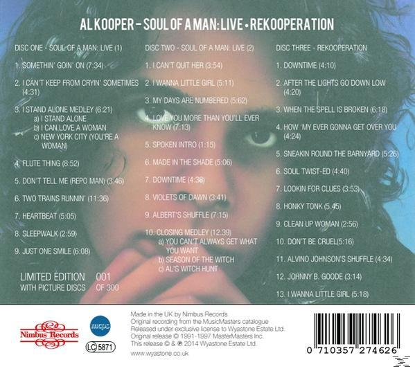 Al Kooper - Of Soul A - Live Man: (CD)