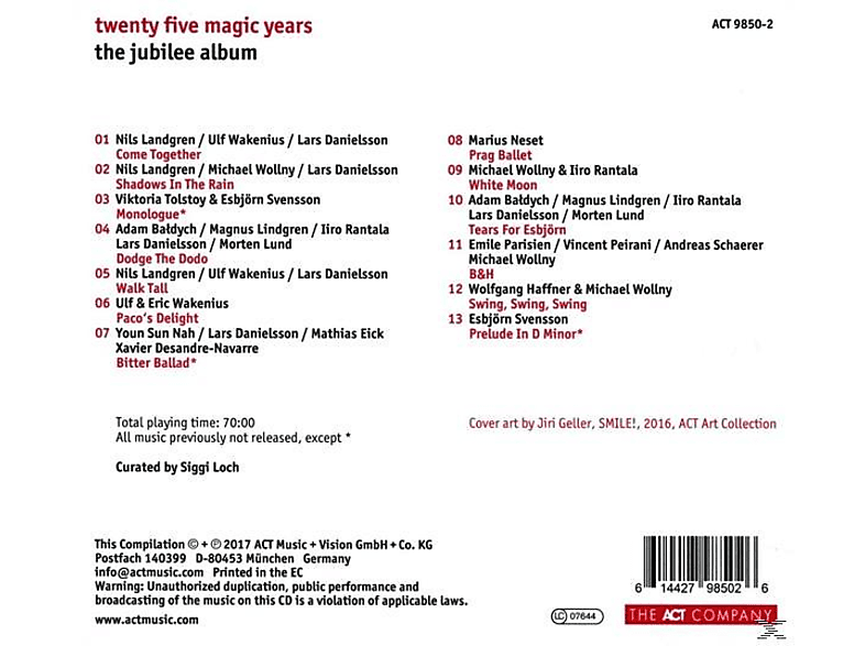 Thumbnail - Diverse Jazz - Twenty Five Magic Years:The Jubilee Album (CD)