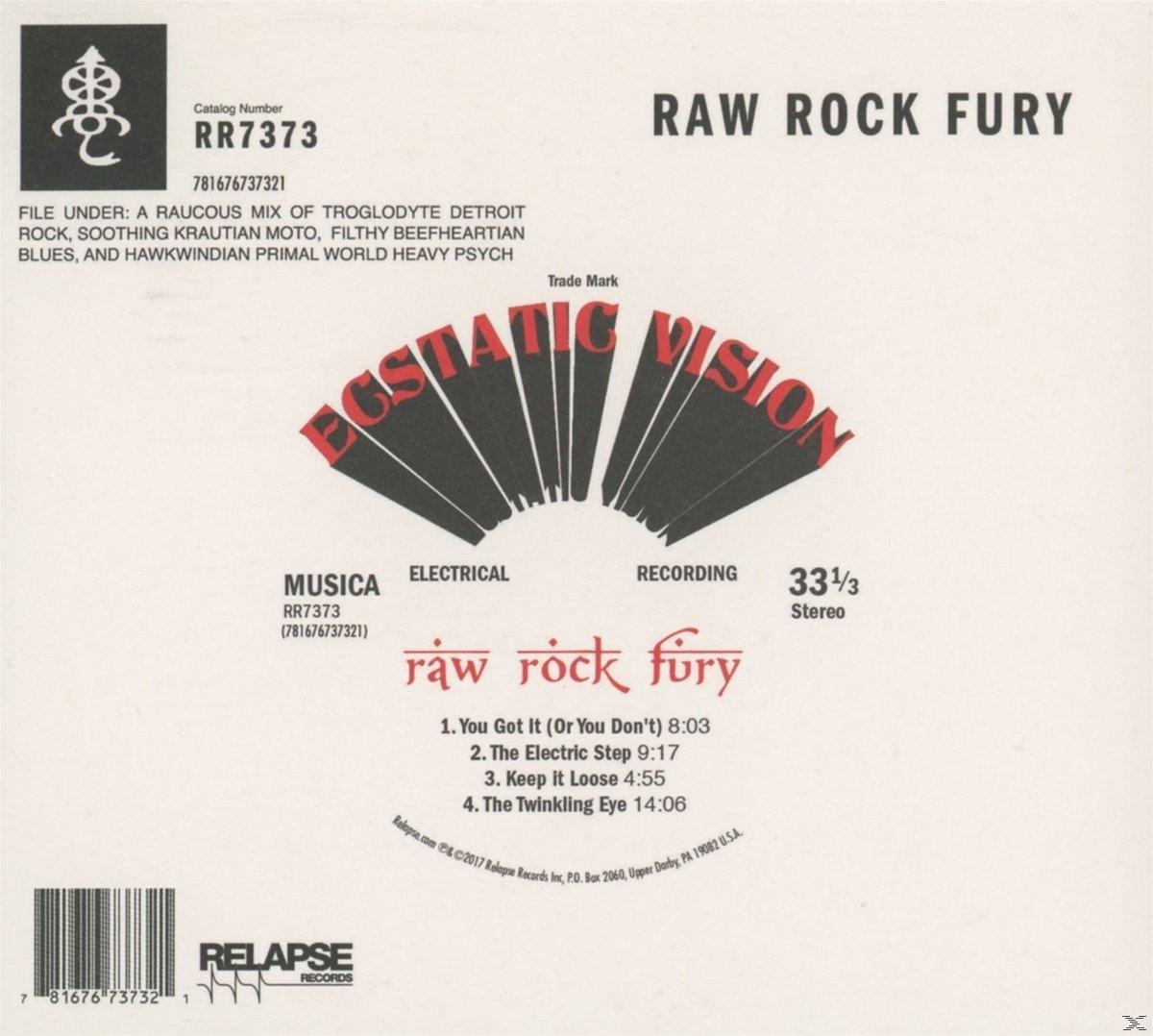 Ecstatic Vision - Raw Rock Fury  - (CD)