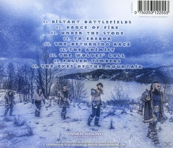 CD-Cover mit einer Band im Schnee.