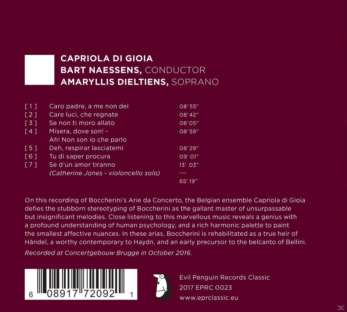 Amaryllis Dieltiens, Capriola Di Gioia - Arie Da Concerto  - (CD)