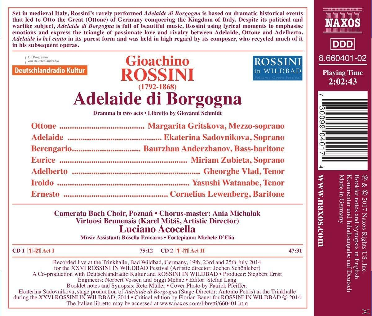 VARIOUS - ADELAIDE DI BORGOGNA  - (CD)