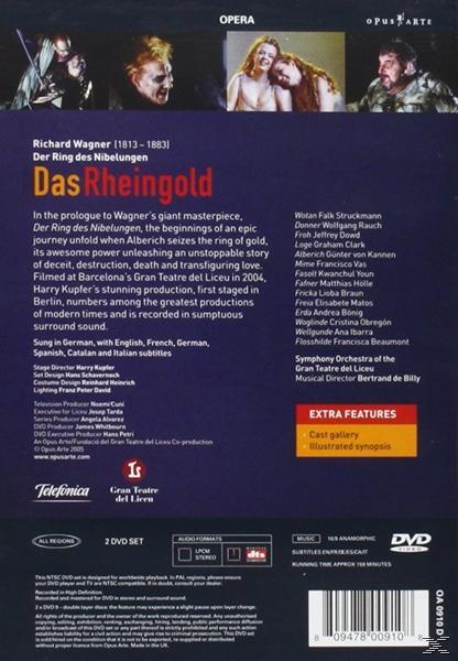 DVD-Cover für eine Opernproduktion mit Text und Bildern der Darsteller.