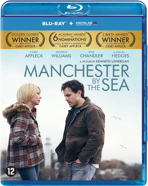 Couverture du film : 'Manchester by the Sea'. Une femme et un homme se font face sur la couverture.