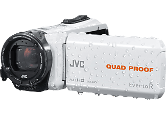Videocámara acuática - JVC GZ-R435WEU Everio R Quad Proof, Full HD, Sumergible 5 metros, Blanco
