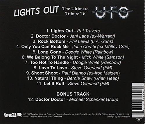 VARIOUS - Ultimate Tribute To Ufo ''lights Out''  - (CD)