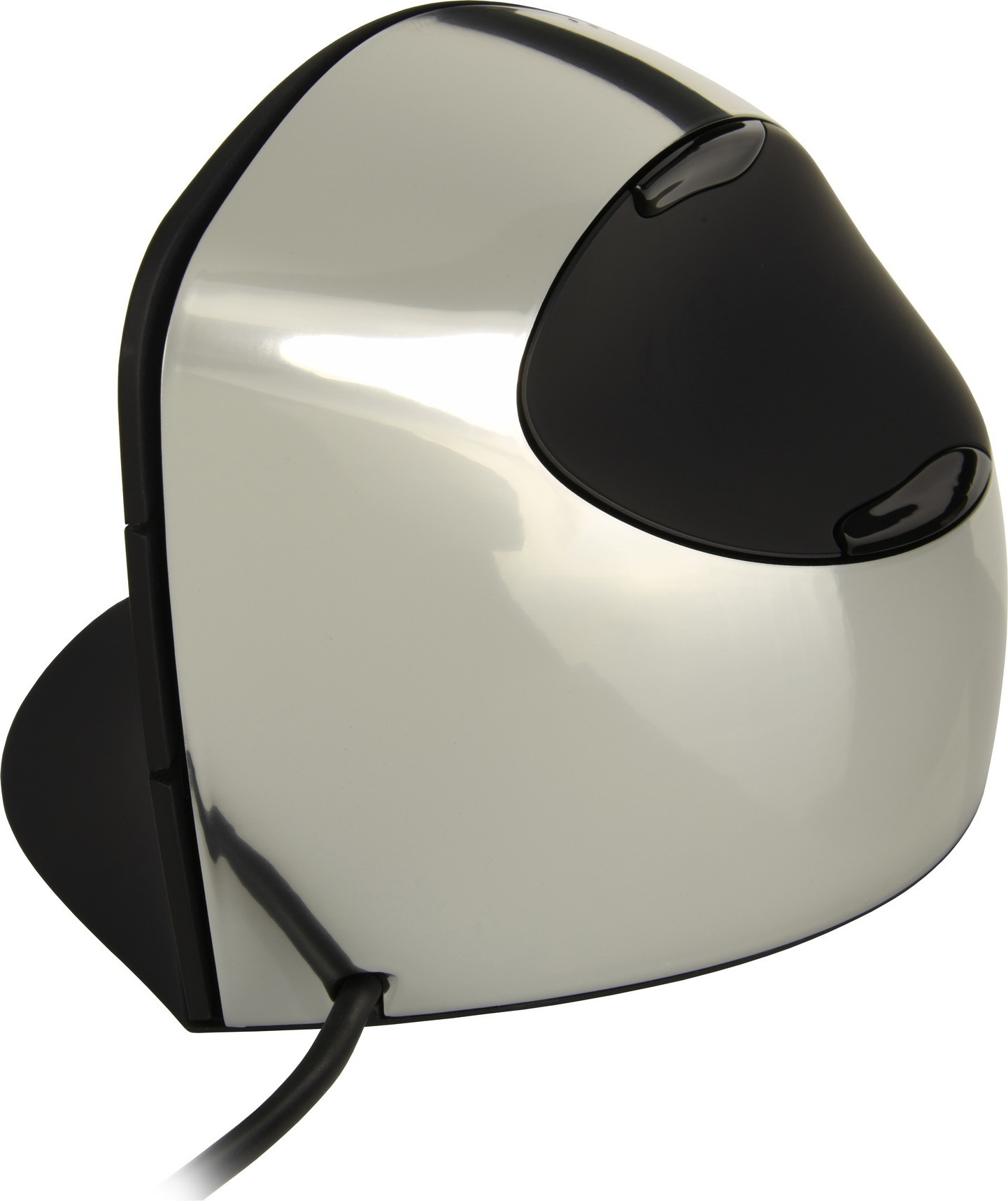 EVOLUENT Vertical Mouse C Right ergonomische Funkmaus, Schwarz/Silber