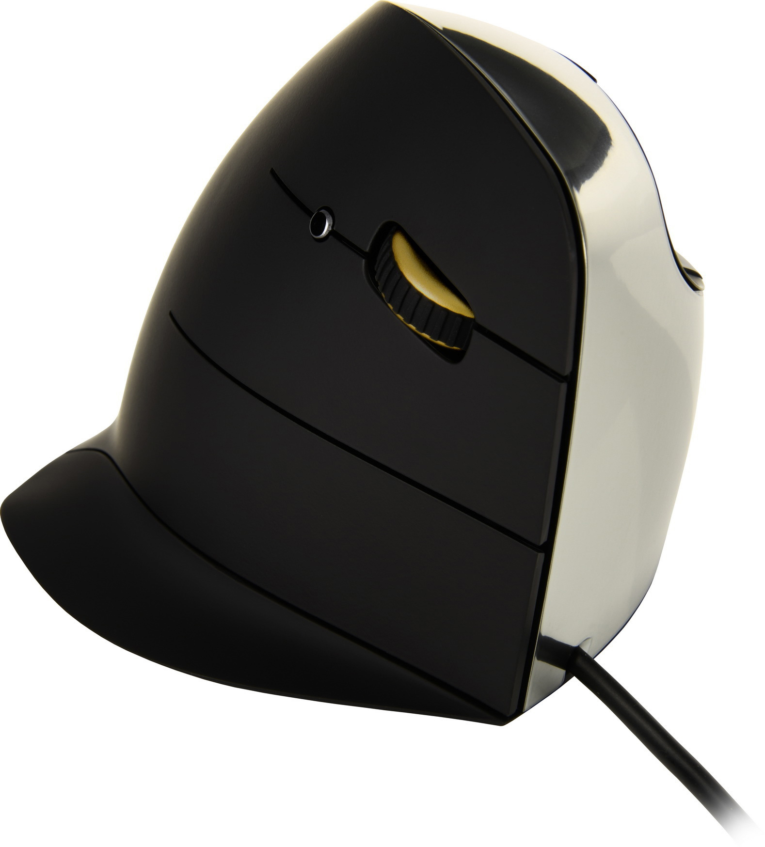 EVOLUENT Vertical Mouse C Right ergonomische Funkmaus, Schwarz/Silber